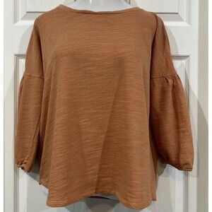Pure Jill Oversized Boxy Cozy Fall Cabincore Sweater Blouse Top Plus Size 2X